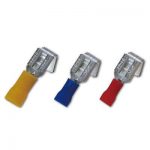 TERMINALES ENCHUFABLES MACHO / HEMBRA - DOBLE CASQUILLO - 6.3MM