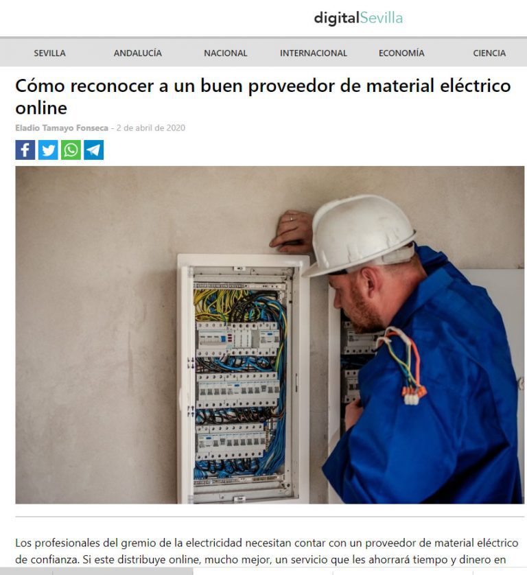 Cómo reconocer a un buen proveedor de material eléctrico online