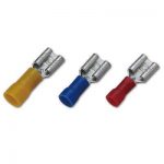 TERMINALES ENCHUFABLES HEMBRA PVC - DOBLE CASQUILLO
