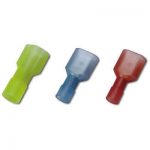 TERMINALES ENCHUFABLES HEMBRA NYLON 100% AISLADOS-DOBLE CASQUILLO