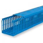 CANALETA DE CUADRO PARA CABLEADO CON TAPA AZUL RAL5012